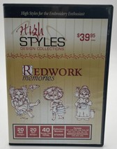 Dakota Collectibles High Styles Embroidery CD Redwork Memories 970426 - $14.20