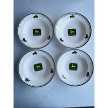 John Deere Soup Salad Bowl Pasta Plate 9&quot; Gibson Lot of 4 EUc - $24.49