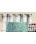 Plaid Grommet Window Valance, Classic W/Multiple Color Choices - 55&quot;x12&quot;... - $14.67 CAD+