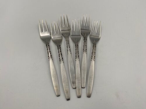International Lyon Stainless Steel ALHAMBRA Dessert / Salad Forks Set of 6 - $39.99