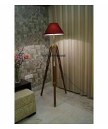 Designer Tripod Lamp Stand Wooden Floor Lamp Stand Antique Style Vintage... - £119.22 GBP