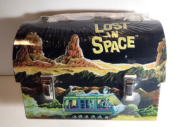 Lost in Space 1998 Metal Dome Lunchbox Sci-Fi  G Whiz! Retro Look Aliens... - $102.14
