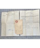 Texaco 1915 Rejection Letter Texas Company Signed B.E. Emerson Blank App... - $65.98