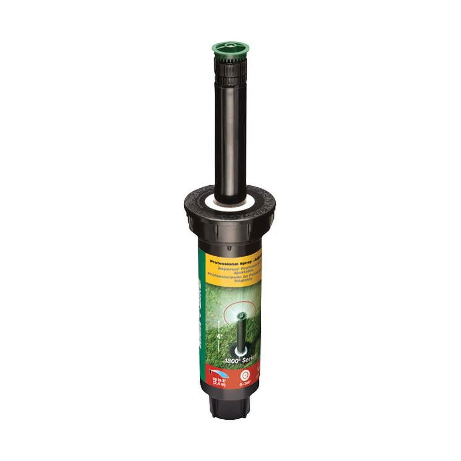Rain Bird 1800 Series 4 in. Adjustable Pop-Up Sprinkler Black - 8 ft. - $22.05