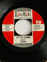 DION: Little Diane / Lost For Sure - 1962 - 3134 - 45RPM - NM - $3.99