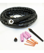 WP-17 TIG Welding Torch Cable Set 150A 4M 2 pin connection Valve Head Ai... - $67.94 CAD