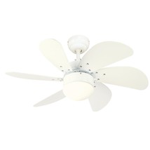 WESTINGHOUSE 72344 TURBO SWIRL CEILING FAN, WHITE, 30&#39;&#39; IN. - £65.79 GBP