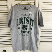 St. Patricks Day Irish Today New T Shirt Gray Men’s Medium - £7.57 GBP