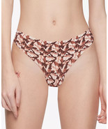 CALVIN KLEIN Invisibles Thong Panties Umber Print Size Large $15 - NWT - £5.68 GBP