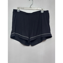 Nordstrom Lounge Shorts Women&#39;s L Black Stretch Casual Pull On New - $21.25