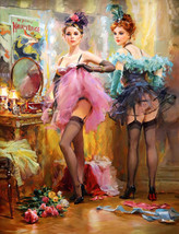 Giclee Oil Painting Two beautiful dancersHD Wall - £6.86 GBP+