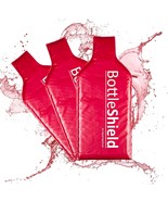 BottleShield by Liquid Spectrum 3 pack reusable Wine Bottle Protector Tr... - $12.68