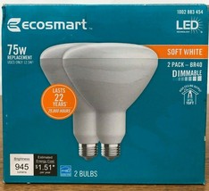 75-Watt Equivalent BR40 Dimmable Energy Star LED Light Bulb Soft White (2-Pack) - $9.89