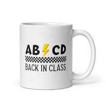 ABCD Back in Class Funny Teacher Coffee Mug Back to School Cup - $19.55+
