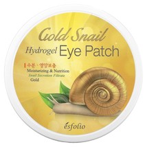 Gold Snail Hydrogel Eye Patch Anti-Wrinkle &amp; Nutrition by Esfolio (60 PCS) - £24.17 GBP