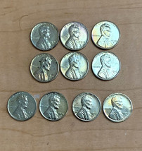 1943-D &amp; 1943-S Lincoln Steel Pennies Set of 10 - £23.30 GBP