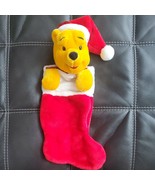 Vintage Disney Winnie The Pooh Plush Stocking Christmas 20&quot; Winnie The Pooh - £17.18 GBP