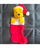 Vintage Disney Winnie The Pooh Plush Stocking Christmas 20&quot; Winnie The Pooh - £16.32 GBP