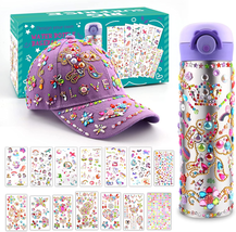 Easter Gifts for Kids-Decorate Your Own Water Bottle Baseball Cap with Unicorn S - £28.44 GBP
