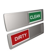 Dishwasher Clean dirty sign - Magnetic or Sticky pads - £7.86 GBP