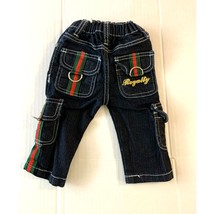 RL Royalty Boys infant Baby Size 3 6 months Jeans Cargo flap Back Pockets - $10.88