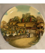 W.H. BOSSONS Hand-Painted Plaque Limited Edition Anne Hathaways Cottage ... - £24.76 GBP