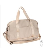 Mytagalongs Duffle Bag Tan Toronto Trolley Pass Removable Shoulder Strap - $1,184.09 MXN