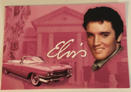 Elvis Presley Postcard Elvis Pink Caddy Cadillac Graceland - £2.76 GBP