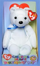 Color Me Beanie Bear Birthday BBOC Kit Ty Beanie Baby MWMT Collectible Retired - £15.94 GBP