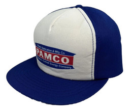 Vintage PAMCO Hat Cap Snap Back Blue &amp; White YoungAn One Size All Foam Cottrell - £15.81 GBP