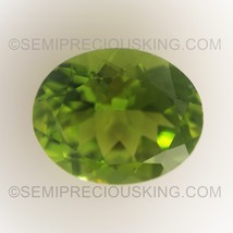 Natural Peridot Oval Faceted Cut 11X9mm Parrot Green Color VS Clarity Lo... - $224.24