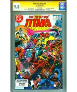CGC SS 9.8 SIGNED George Perez New Teen Titans #37 Vs. Outsiders Cyborg ... - €426,97 EUR