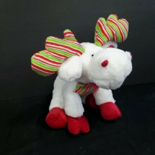 Primary image for GANZ Webkinz Minty Moose Plush Toy No CODE holiday Christmas Green Red Soft 12"L