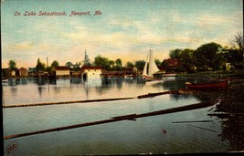 Lake Sebasticook, Newport ME Maine pre-1915 Antique Postcard Bk67 - £3.89 GBP