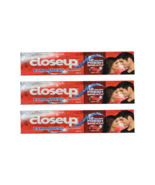 3x 100ml. Closeup Fresh Breath Deep Action Red Hot Gel Toothpaste - $727.40 MXN