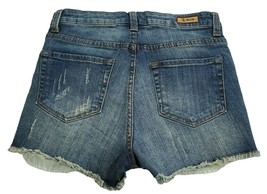 STS Blue Shorts Size 3 Juniors Medium Wash Mid Rise Embroidered Distressed Denim - £11.72 GBP