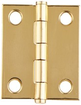 Stanley 80-3270 Ornamental Cabinet Hinges Bright Solid Brass 1-1/2&quot;  2PK - £11.00 GBP