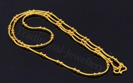 22K 22CARAT Yellow Gold Snake Chain Handmade Designer Ball Awesome Jewelry ch122 - £1,304.22 GBP