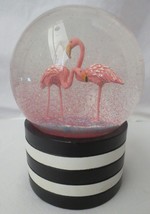 Pink Flamingos Glitter Water Globe - £23.50 GBP