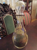 Paul&#39;s Italy Hand Painted Crystal Decanter with Stopper, FRAGONARD Style... - $104.85