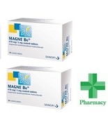 2 Packs MAGNE B6 Sanofi  -2x 60 tabl. - $46.79