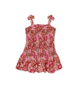 Wonder Nation Toddler Girls Copper Floral Smocked Sleeveless Sun Dress, ... - £9.24 GBP