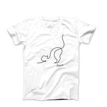 Pablo Picasso Cat Line Drawing T-shirt - $28.00+