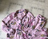 JOULES PAJAMA SET Size 12 Pink Floral Long Sleeve Top &amp; Pajama Bottoms - £21.61 GBP