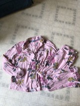 JOULES PAJAMA SET Size 12 Pink Floral Long Sleeve Top &amp; Pajama Bottoms - £21.24 GBP