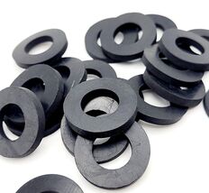 3/4&quot; ID Rubber Flat Washers 1 1/2&quot; OD 3/16&quot; Thick Spacer Seal 3/4 x 1 1/... - $19.44 CAD+