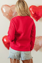 Red Puff XOXO Print Valentines Heart Sweatshirt - $21.99