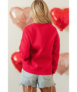 Red Puff XOXO Print Valentines Heart Sweatshirt - $30.45 CAD
