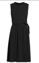 ATM Anthony Thomas MelilloHigh Torsion Cotton Sleeveless Dress Midi Blac... - $724.21 MXN