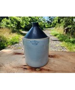 Vintage Brown &amp; Cream-colored Robinson Ransbottom 3-gallon Stoneware Jug - £54.92 GBP